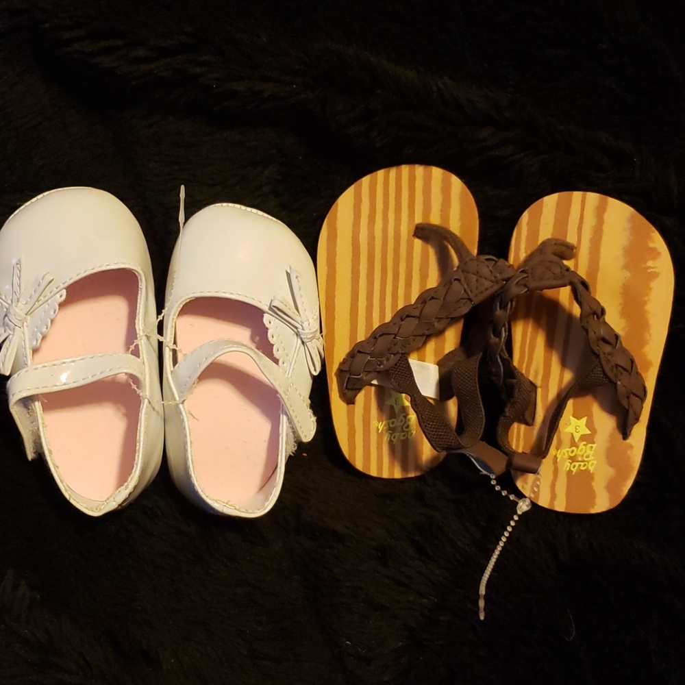 Two pair of infant shoes